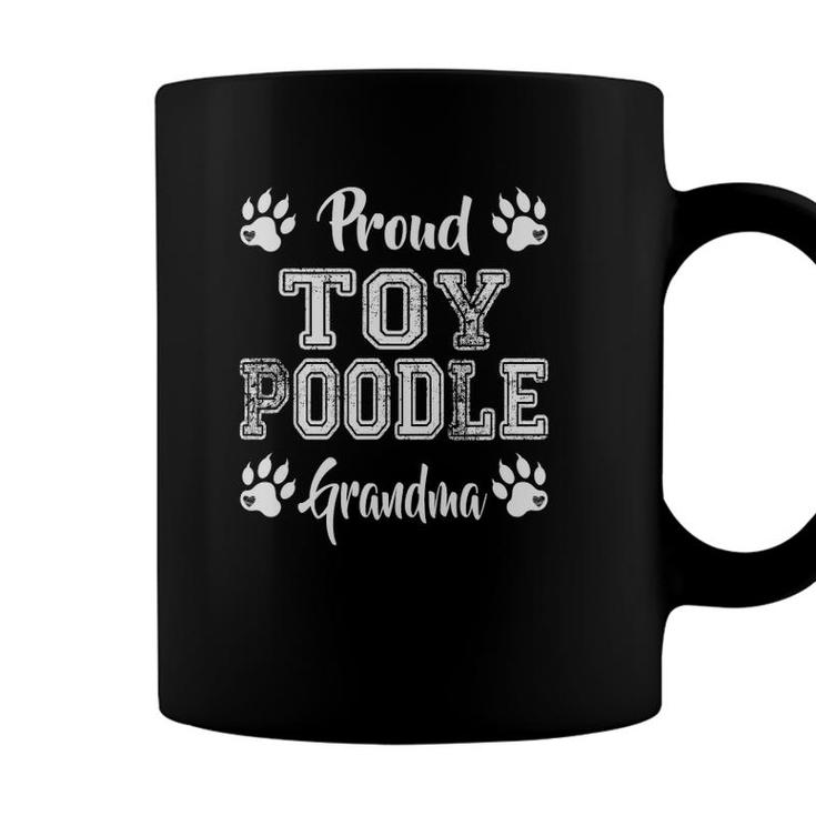 Proud Toy Poodle Dog Grandma Paw Lovers Gifts Family Friends Coffee Mug