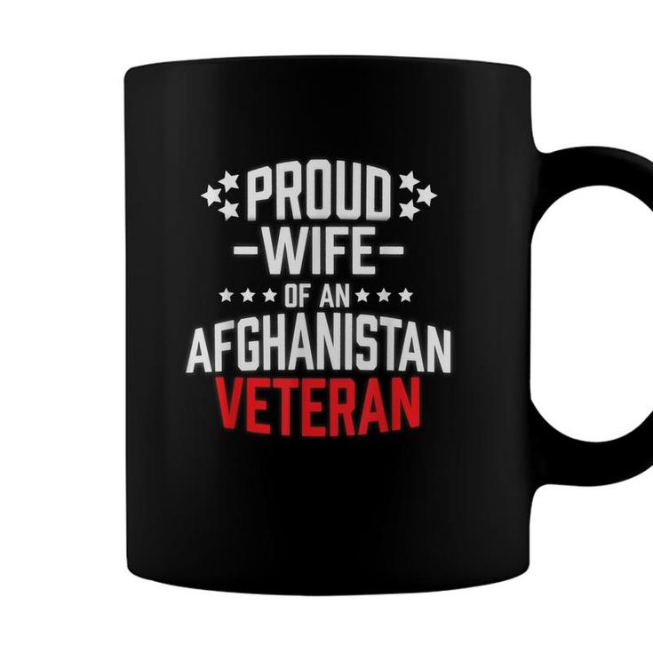 Proud Wife Of An Afghanistan Veteran Funny Military Spouse  Coffee Mug