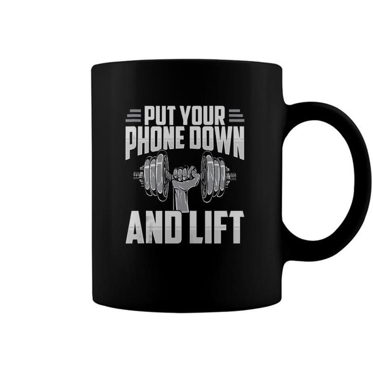 Put Your Phone Down And Lift Gym Etiquette Fitness Rules Fun  Coffee Mug