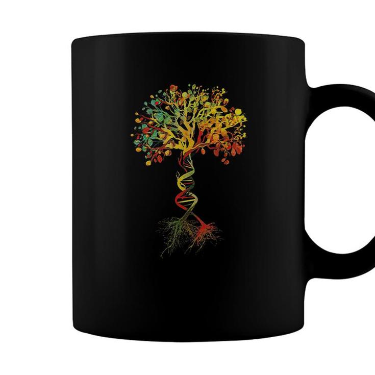 Reality Glitch Dna Tree Life Biologist Science Earth Day  Coffee Mug