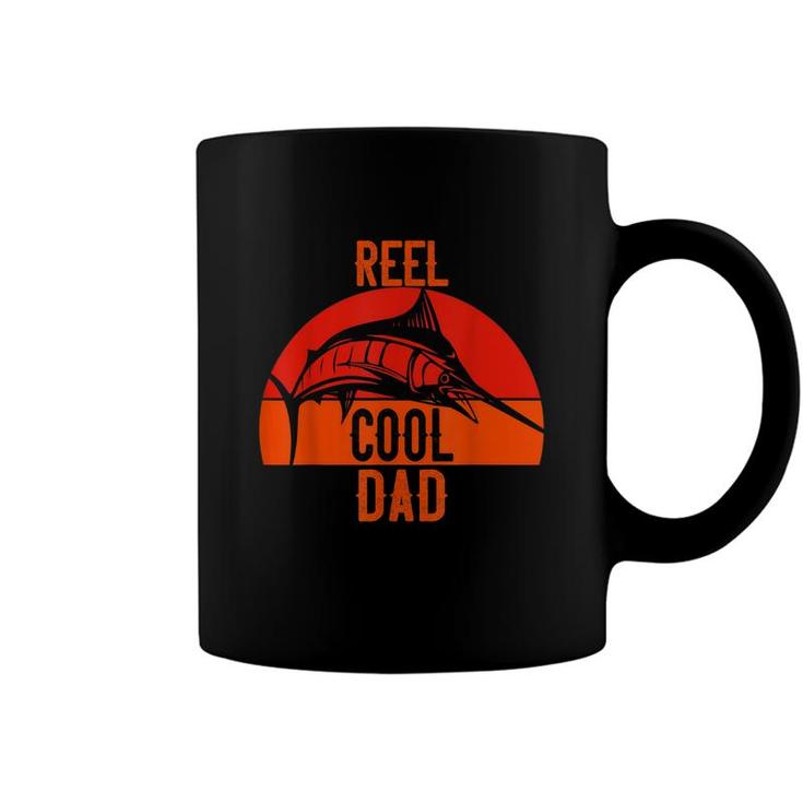 Reel Cool Dad Fishing Swordfish Vintage Fisher Fisherman  Coffee Mug