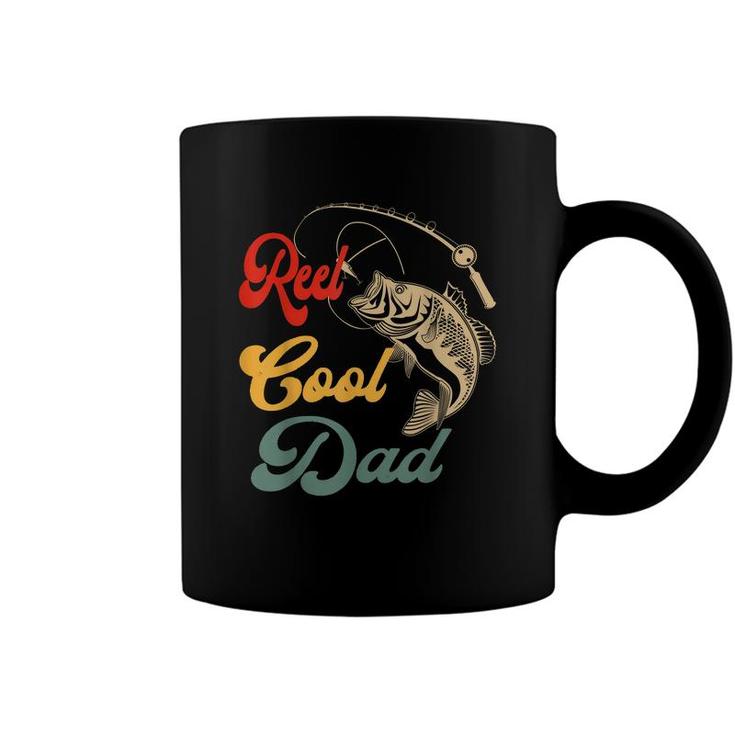 Reel Cool Dad Retro Vintage Fishing Dad Gift  Coffee Mug