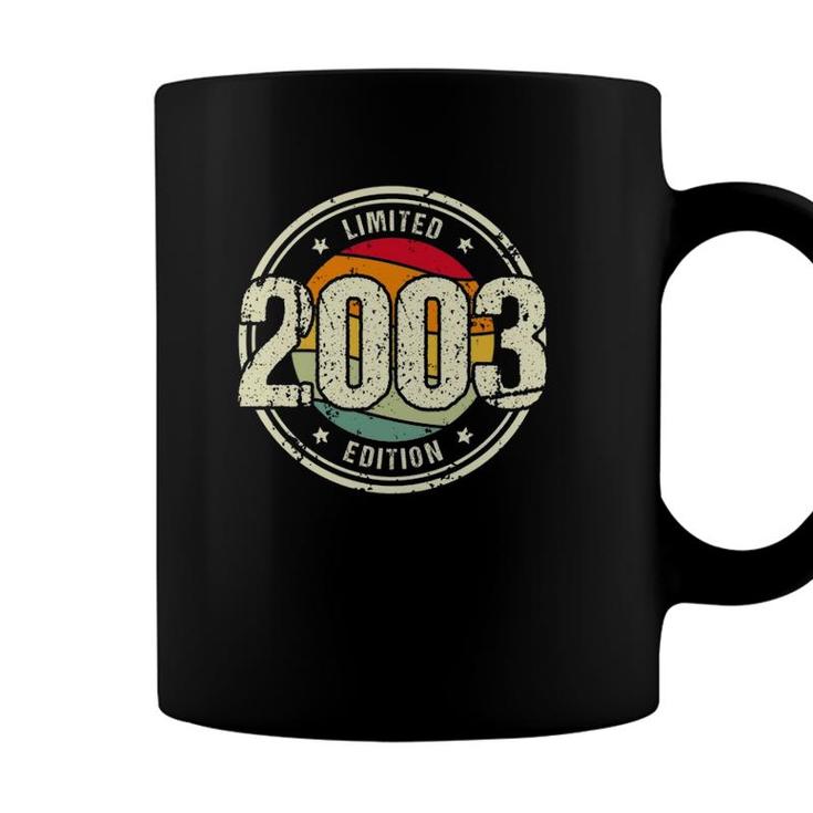 Retro 18 Years Old Vintage 2003 Limited Edition 18Th Birthday Coffee Mug