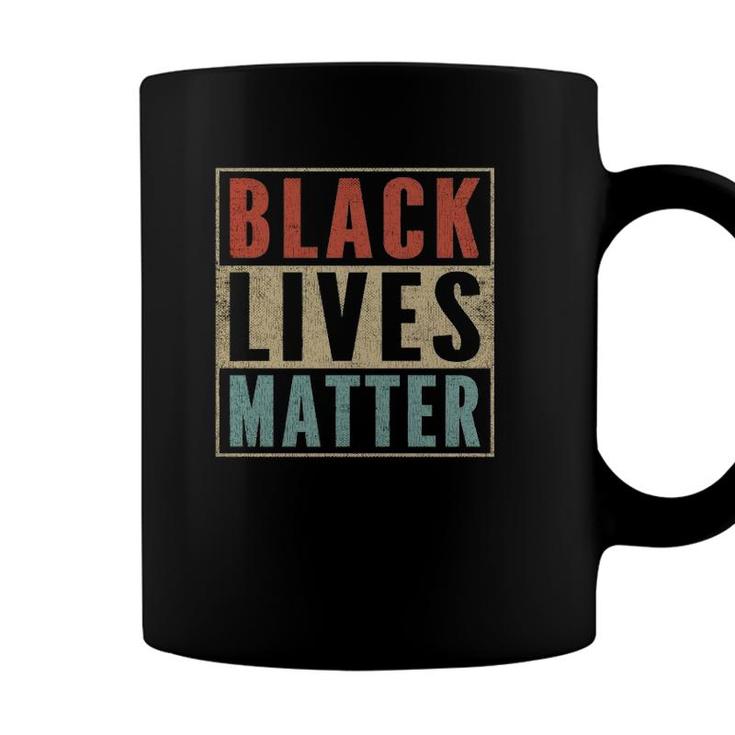 Retro 80S Blm Black Lives Matter Zipper Vintage Blm  Coffee Mug
