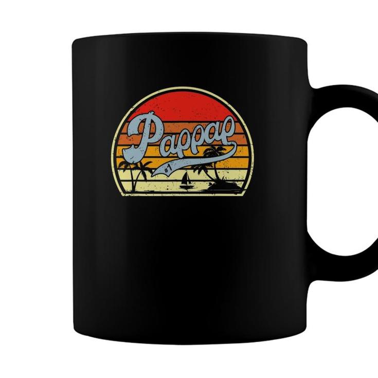 Retro Pappap 1 Best Fathers Day Gifts For Grandpa Coffee Mug