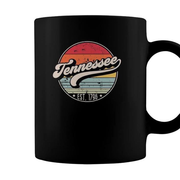Retro Tennessee Home State Tn Cool 70S Style Sunset Gift Coffee Mug