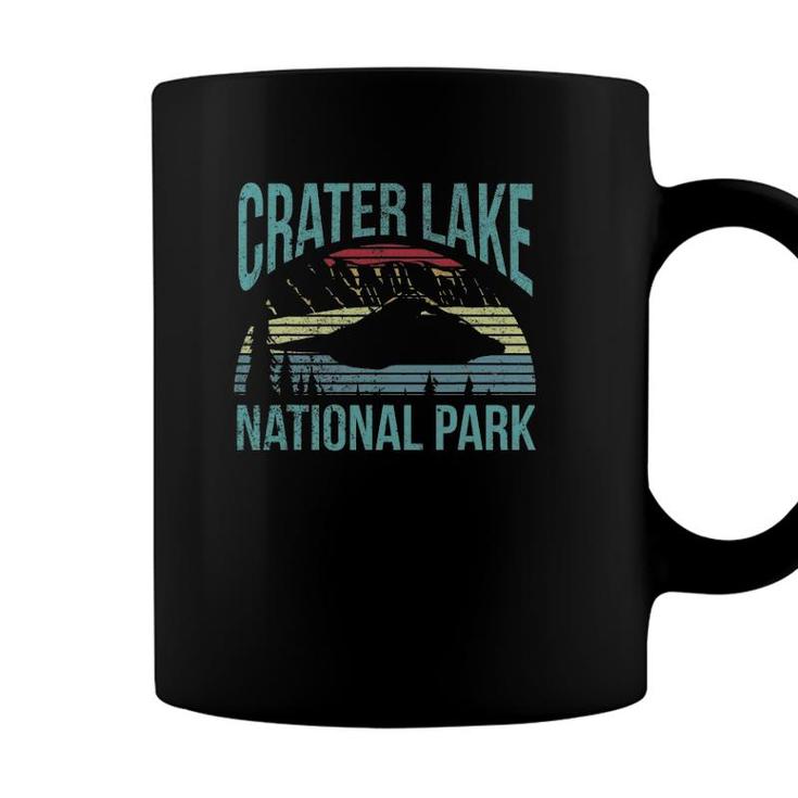 Retro Vintage National Park Crater Lake National Park Coffee Mug