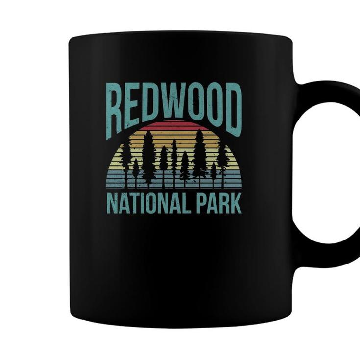 Retro Vintage National Park - Redwood National Park  Coffee Mug