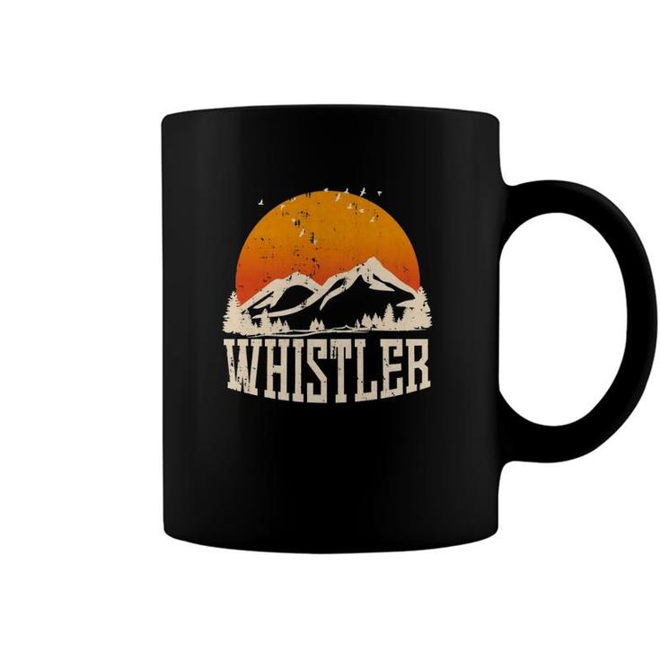 Retro Whistler Mountain Hiking Vacation Souvenir  Coffee Mug