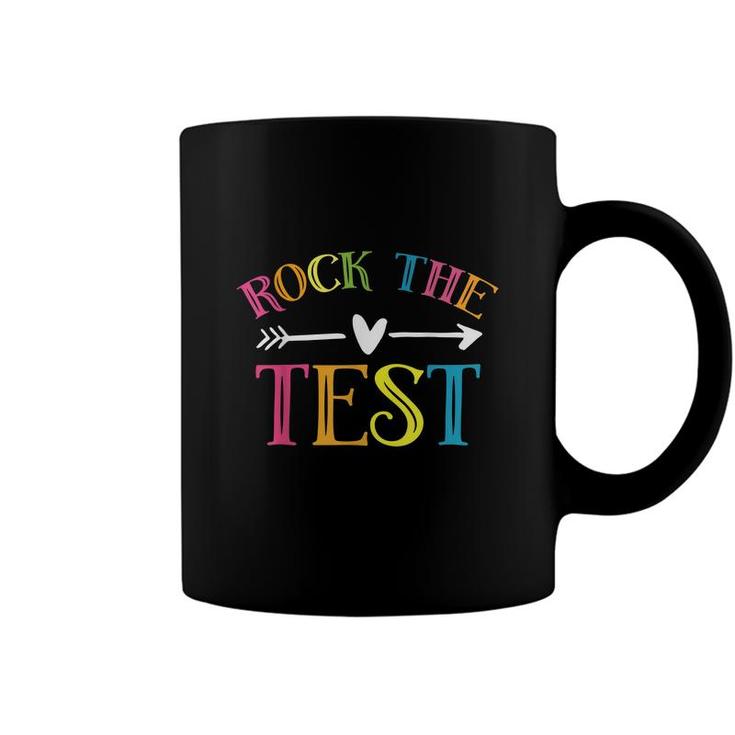 Rock The Test Funny Teacher Test Day Testing Day Student  Coffee Mug