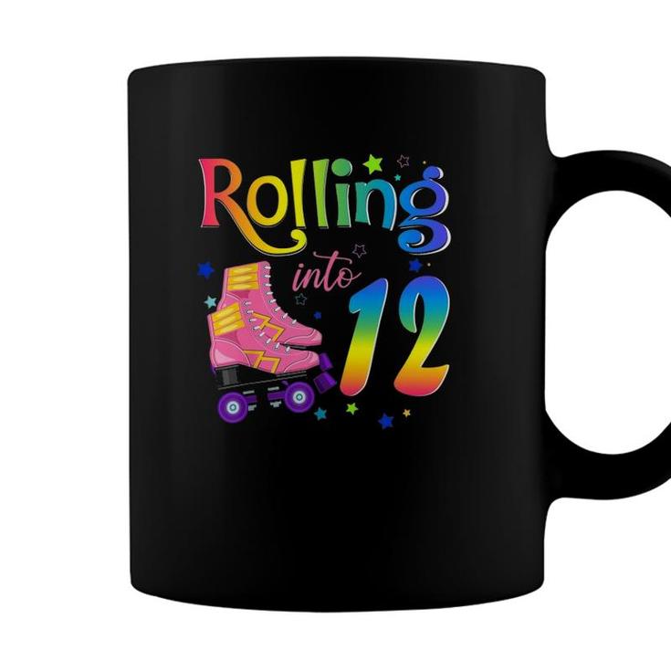 Rolling Into 12 Years Old Girl 12Th Birthday Roller Skate Coffee Mug