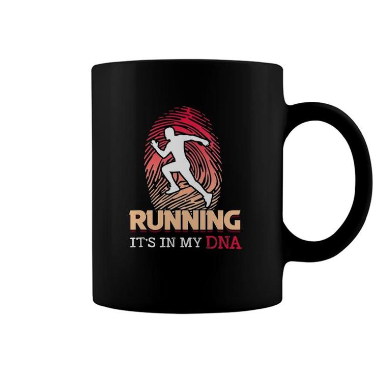 Running Its In My Dna Runner Marathon Race Track And Field Coffee Mug