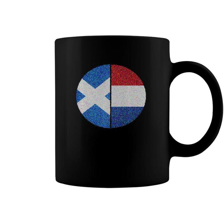 Scottish Dutch Cultural Flag Dual Ancestry Coffee Mug