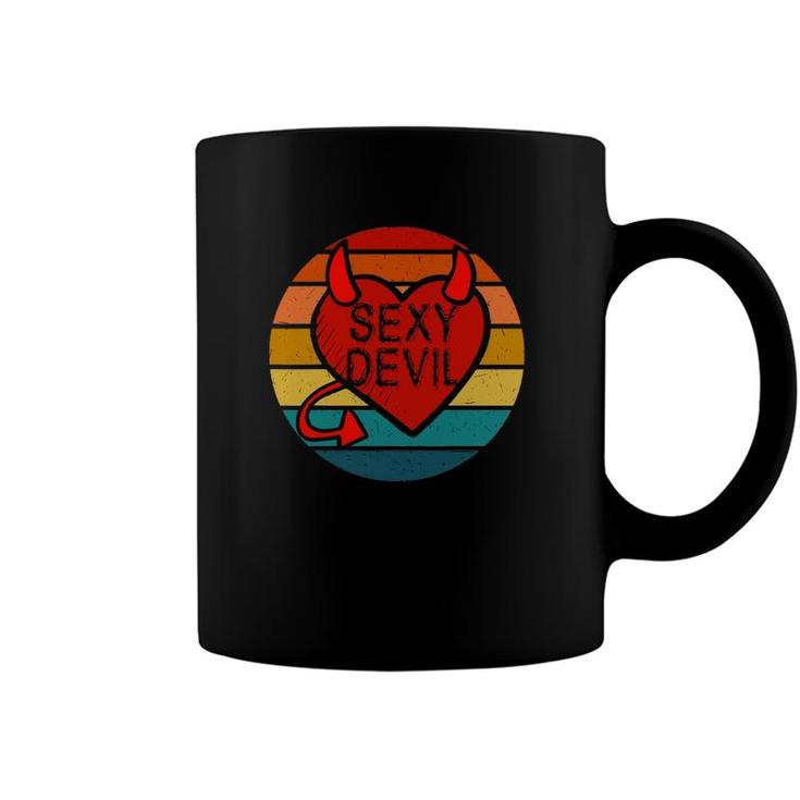 Sexy Devil Costume Vintage Heart Devil Funny Designs Gift Coffee Mug
