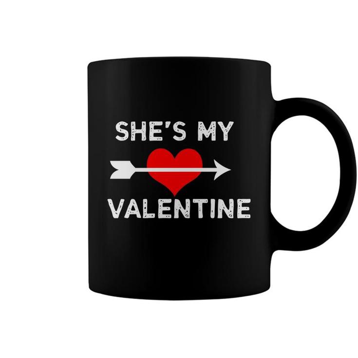 Shes My Valentines Day Heart And Arrow Coffee Mug