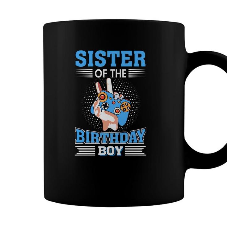 Sister Of The Birthday Boy Matching Video Gamer Coffee Mug