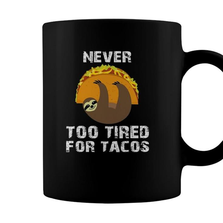 Sloth Cinco De Mayo Funny Taco Women Dad Mexico Taco Pun Coffee Mug