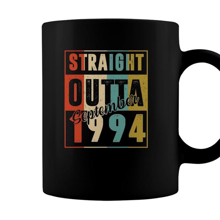 Straight Outta September 1994 Retro 27 Years Old 27Th Bday Coffee Mug