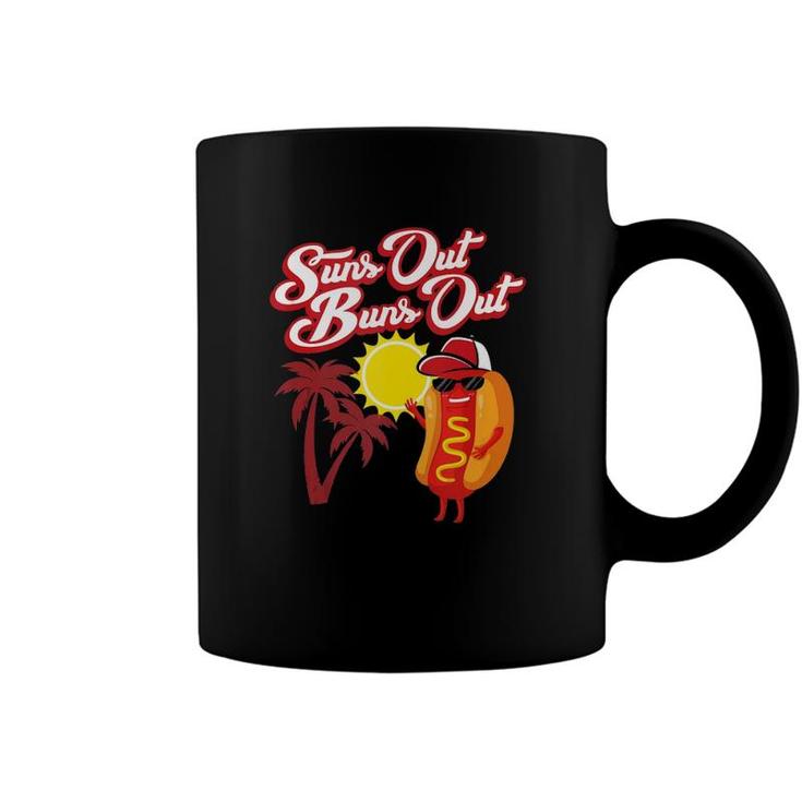 Suns Out Buns Out Funny Hot Dog Food Lover 4Th Of July Gift Coffee Mug