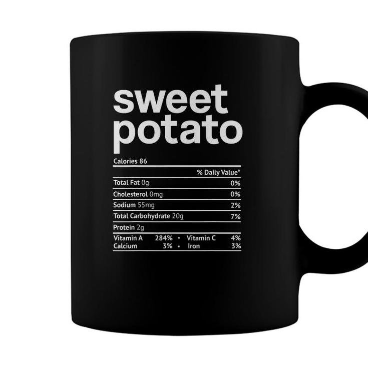 Sweet Potato Nutrition Facts Funny Thanksgiving Christmas Coffee Mug