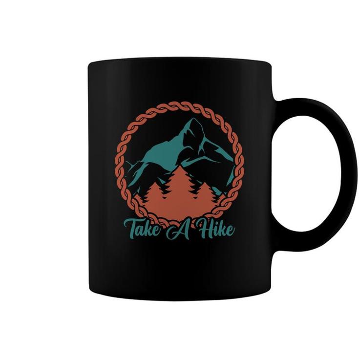 Take A Hike Explore Travel Lover Circle Great Coffee Mug