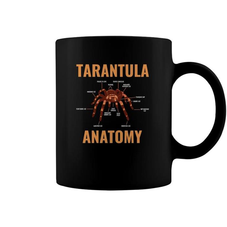 Tarantula Spider Anatomy Funny Spider Arachnid Structure  Coffee Mug