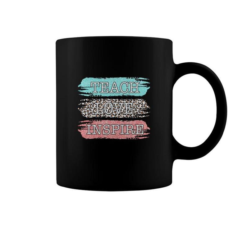 Teach Love Inspire Three Colors Teacher Great Coffee Mug
