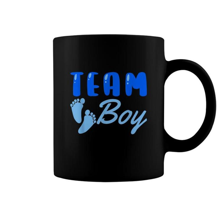 Team Boy Gender Reveal Party Baby Shower Family Matching  Coffee Mug