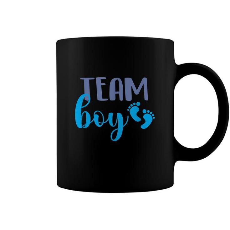 Team Boy Gender Reveal Party Baby Shower Pregnancy  Coffee Mug