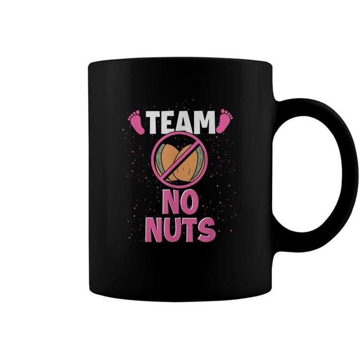 Team No Nuts Pregnancy Baby Party Funny Gender Reveal  Coffee Mug