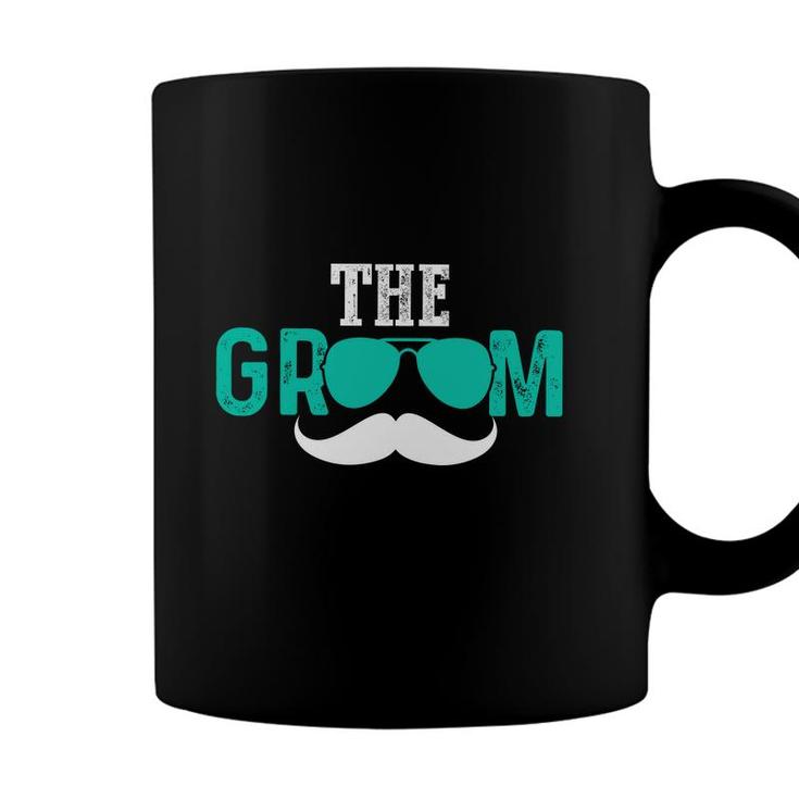 The Groom Bachelor Party White Blue Great Coffee Mug