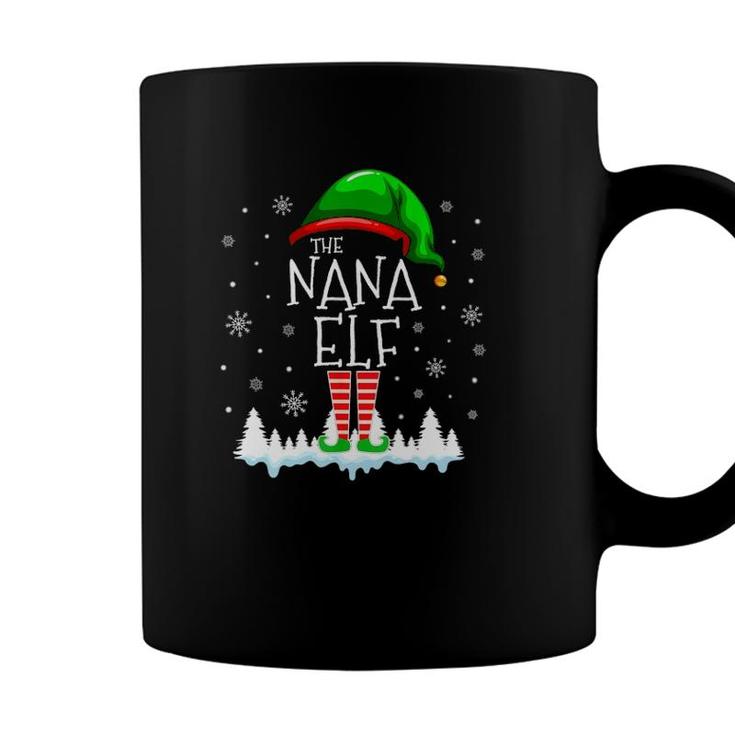 The Nana Elf Christmas Family Matching Costume Pjs Cute Coffee Mug