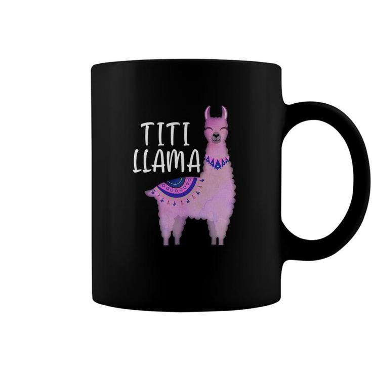 Titi Llama Puerto Rican Aunt Funny Llama Lover Coffee Mug