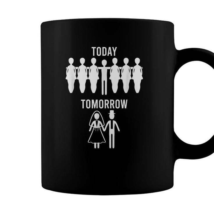 Today Tomorrow Groom Bachelor Party Vintage Wedding Men Gift Coffee Mug