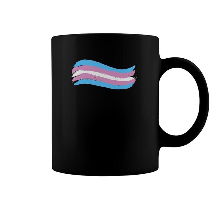 Trans Transgender Pride Flag Pro Lgbtq Cool Lgbt Ally Gift Coffee Mug