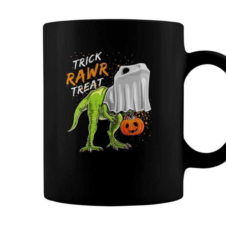 Trick Rawr Treat Halloweenrex Dinosaur Ghost Gift Boys Coffee Mug