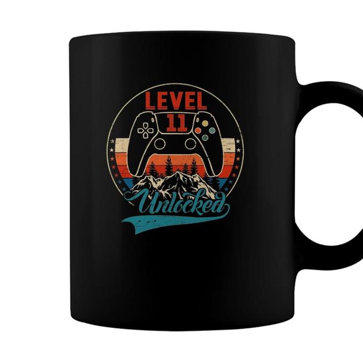 Unlocked Level 11 Birthday 11 Years Old Video Game Controller Coffee Mug