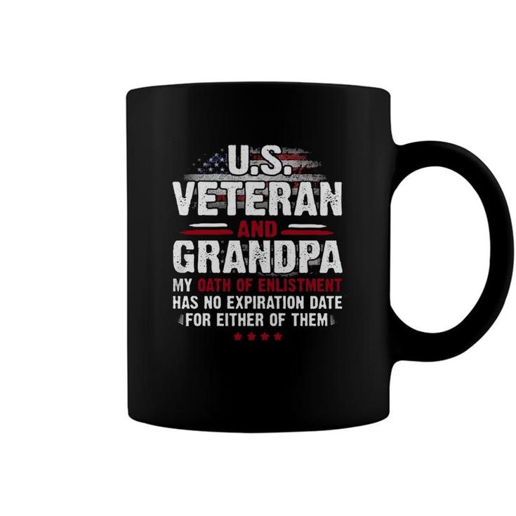 US Veteran And Grandpa My Oath Of Enlistment Gift Coffee Mug