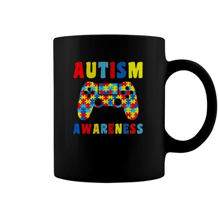 Video Games Puzzles Autism Awareness Kids Boys Girls Coffee Mug