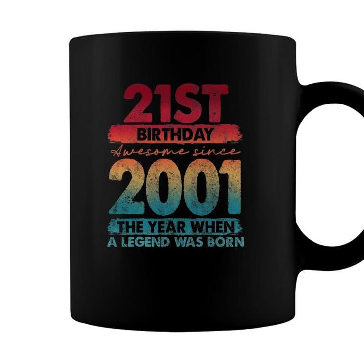 Vintage 2001 Limited Edition 2001 21 Years Old 21St Birthday Coffee Mug