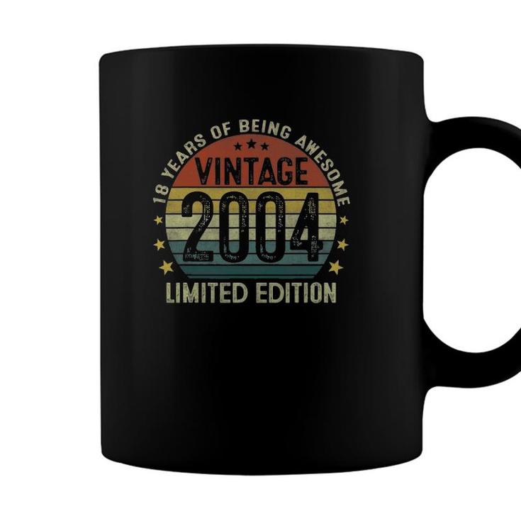 Vintage 2004 Limited Edition 18 Years Old Gifts 18Th Birthday Coffee Mug