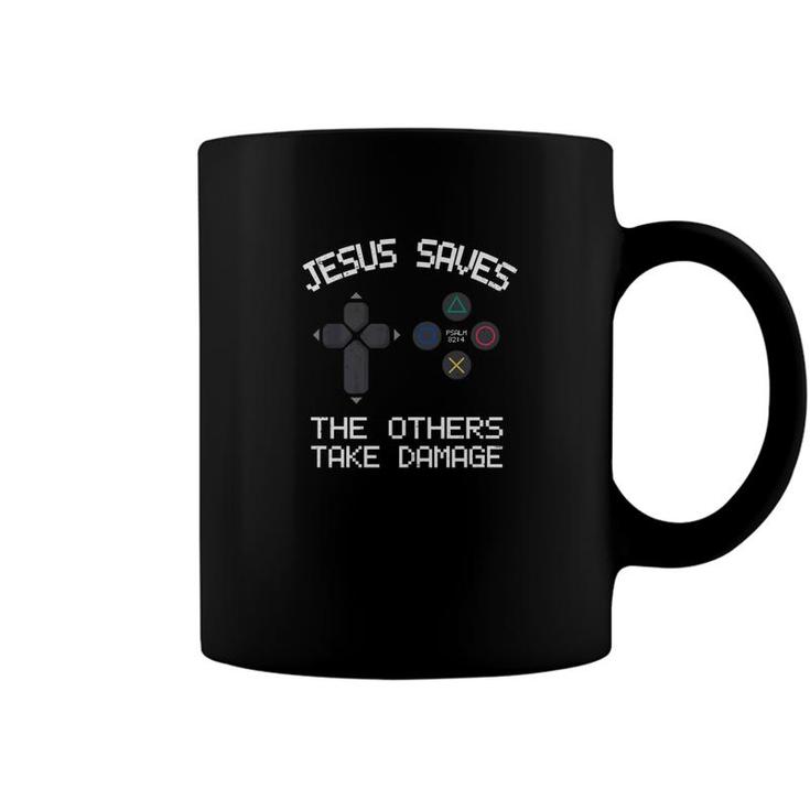 Vintage Christian Video Gamer Jesus Saves Premium Tee Coffee Mug