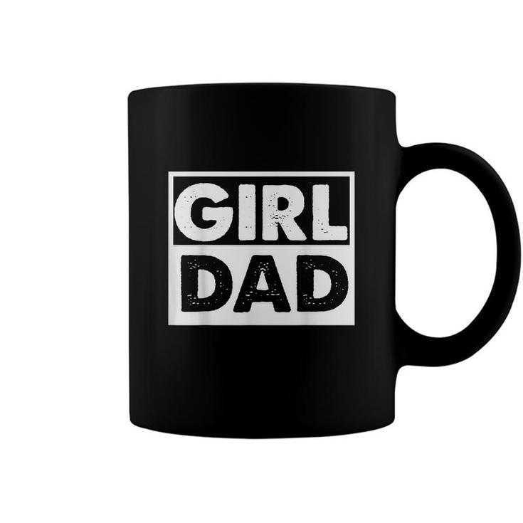 Vintage Girl Dad Proud Men Daddy Father Of Girl Dad  Coffee Mug