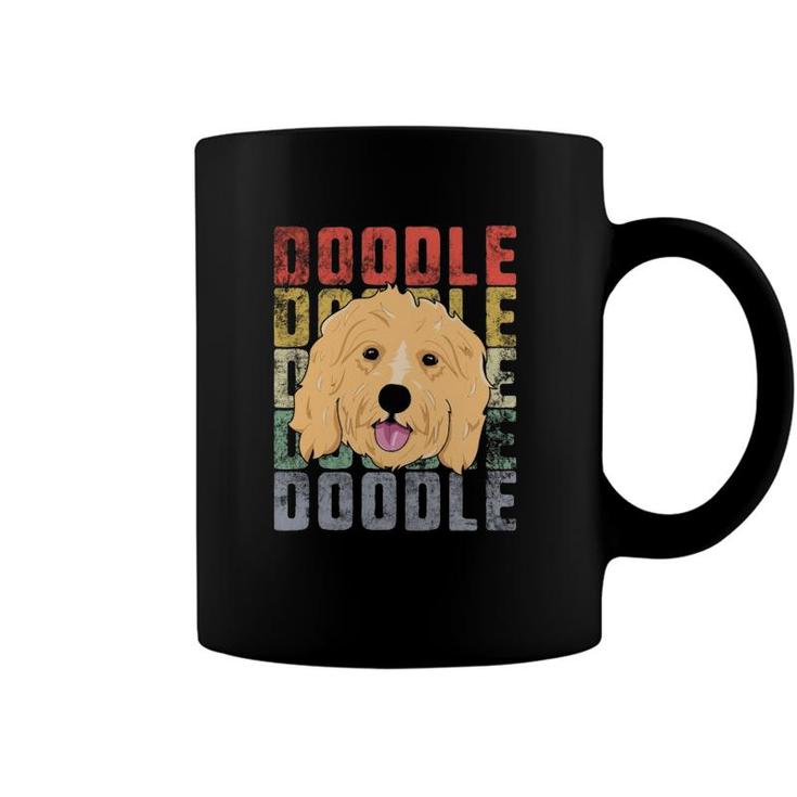 Vintage Goldendoodle Doodle Dog Puppy Coffee Mug