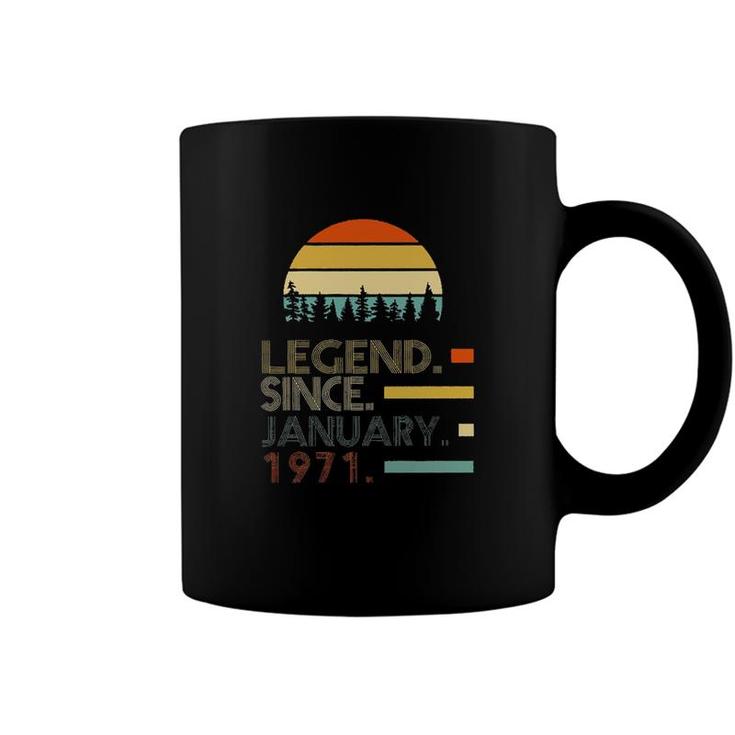 Vintage January 1971 Legend Since New Trend Coffee Mug