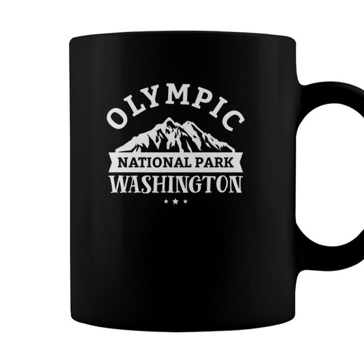 Vintage National Park Olympic National Park Design Coffee Mug