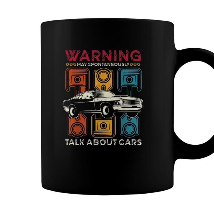 Warning May Spontaneously Talk About Cars Mechanic Tool Tee Coffee Mug