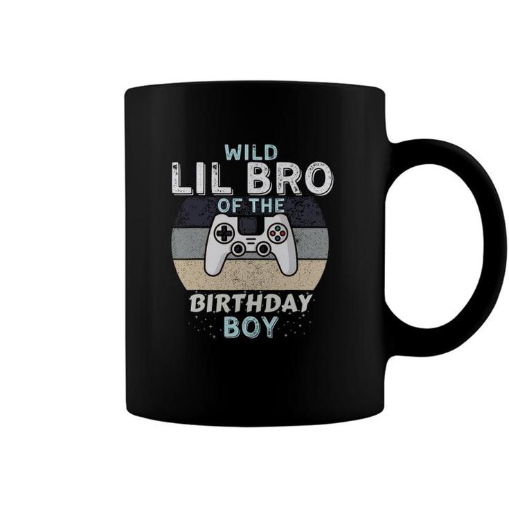 Wild Lil Bro Of The Birthday Boy Video Gamer Brother Coffee Mug
