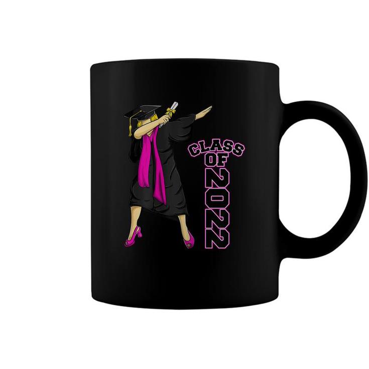 Womens Class Of 2022 Funny Dabbing Senior Girl Graduation Coffee Mug