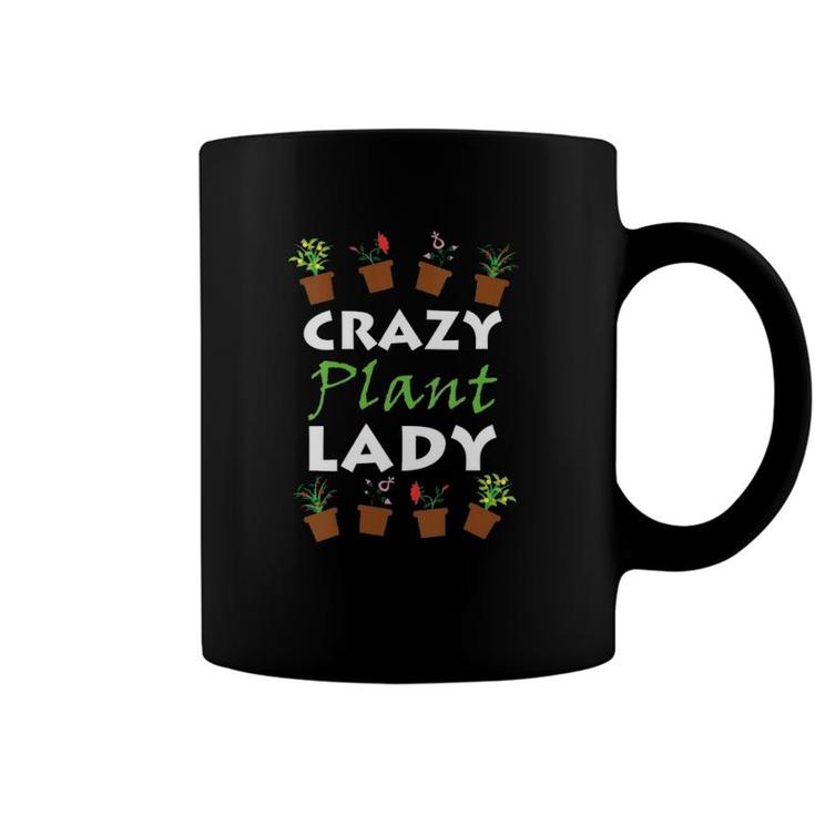 Womens Gardening Gif Funny Plants Meme Crazy Plant Lady V-Neck Coffee Mug